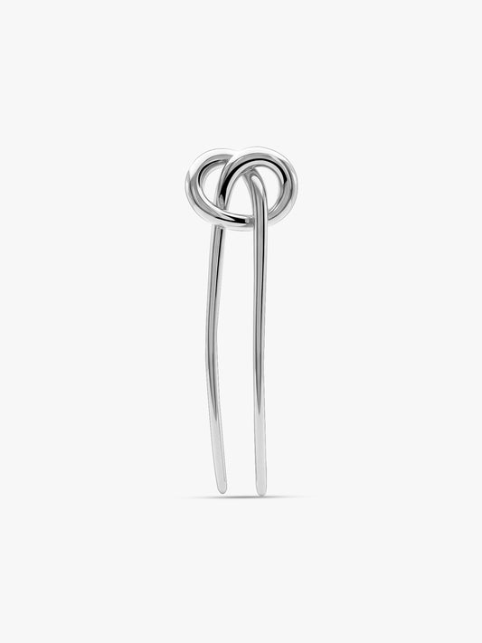 Steel Rush Rhodium Plated Hair Pin
