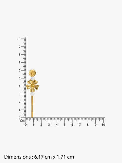 Bloom Muse Gold Plated Hair Pin