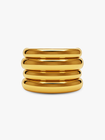 Triple Stack Gold Plated Hair Band