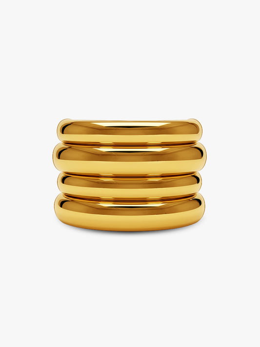 Triple Stack Gold Plated Hair Band
