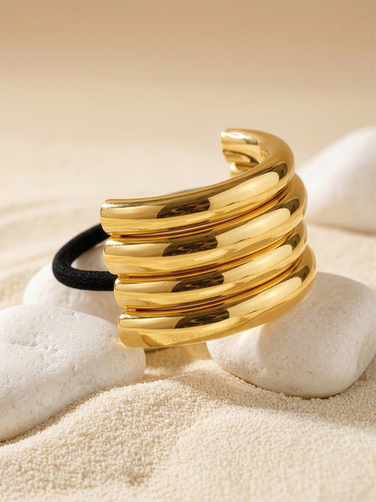 Triple Stack Gold Plated Hair Band
