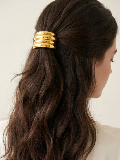 Triple Stack Gold Plated Hair Band