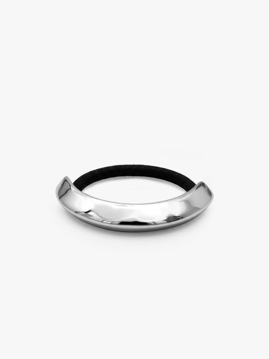 Steel Curve Rhodium Plated Hair Band