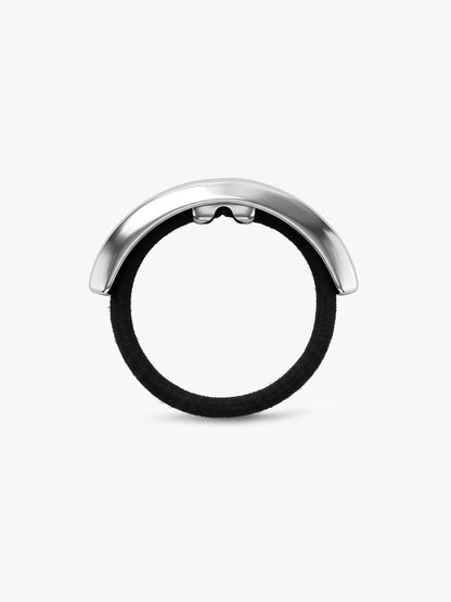 Steel Curve Rhodium Plated Hair Band
