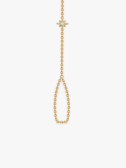 IXIA by GIVA Star Signal Gold Plated Hathphool