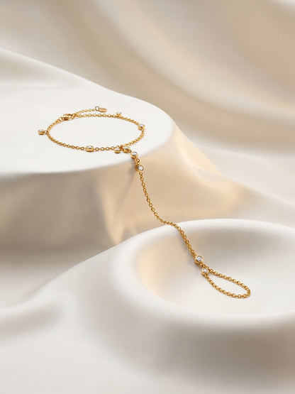 Bare Chains Gold Plated Hathphool