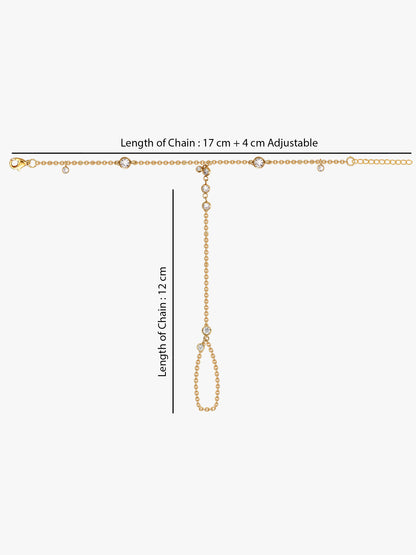 Bare Chains Gold Plated Hathphool