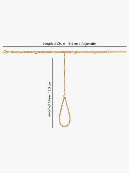 Chain Move Gold Plated Hathphool