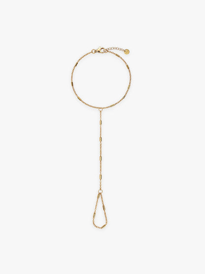 IXIA by GIVA Link Loop Gold Plated Hathphool