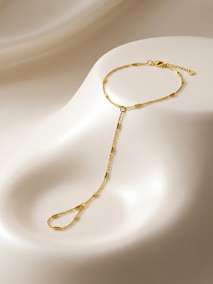 IXIA by GIVA Link Loop Gold Plated Hathphool