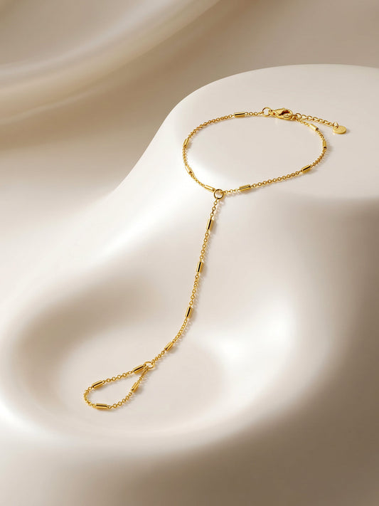 IXIA by GIVA Link Loop Gold Plated Hathphool