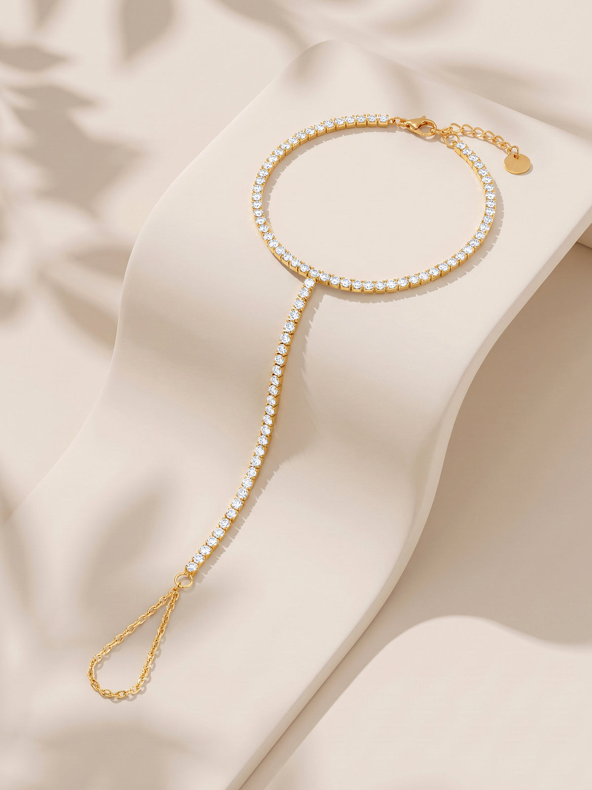 IXIA by GIVA Hand Me Down Gold Plated Hathphool