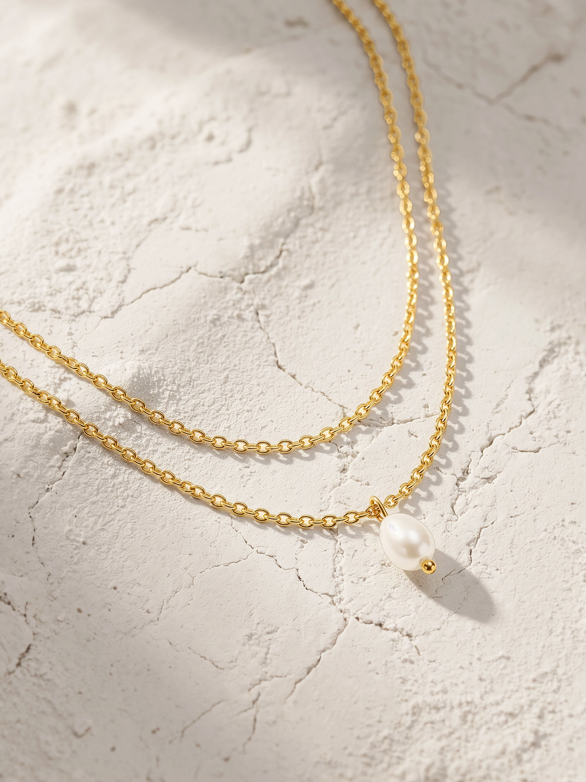 IXIA by GIVA Barely There Gold Plated Layered Necklace