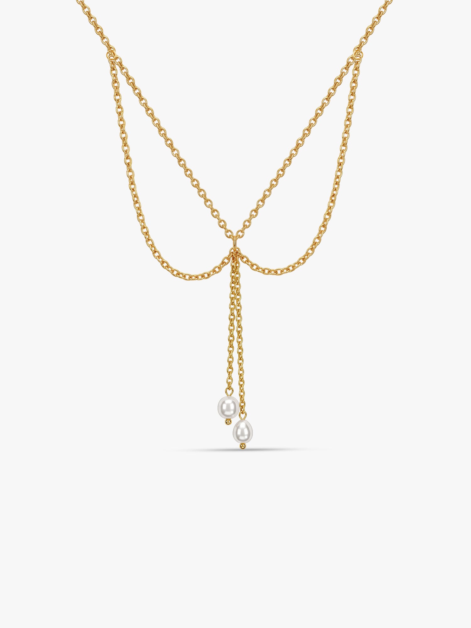 Pearl Theory Gold Plated Layered Necklace