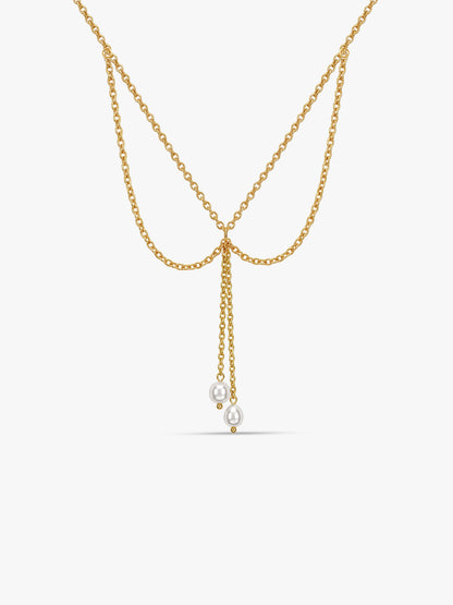 Pearl Theory Gold Plated Layered Necklace