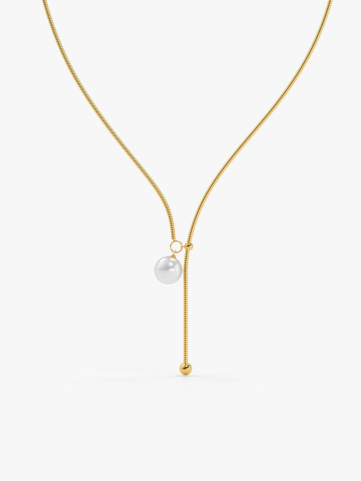 IXIA by GIVA Late Night Gold Plated Lariat Necklace