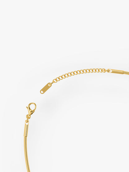 IXIA by GIVA Late Night Gold Plated Lariat Necklace