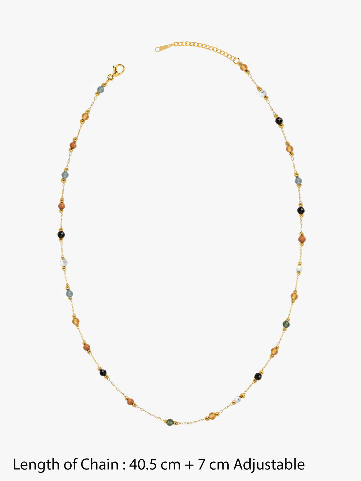 IXIA by GIVA Color Rush Gold Plated Charm Necklace
