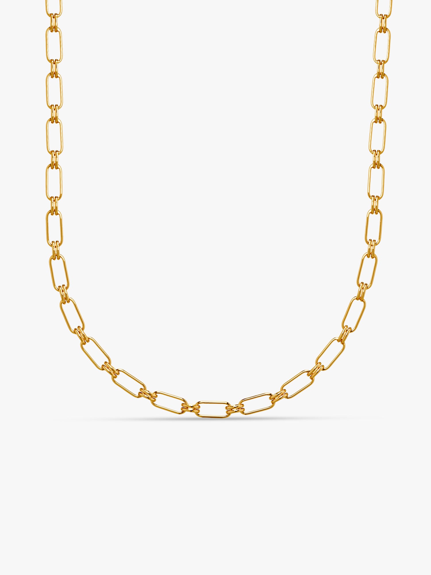  Baddie Link Gold Plated Necklace