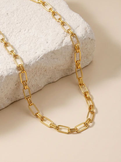Baddie Link Gold Plated Necklace