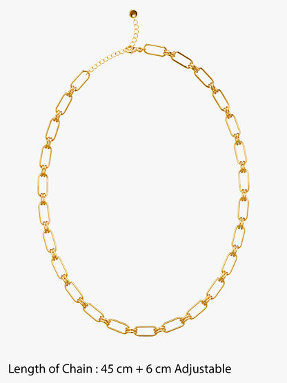 Baddie Link Gold Plated Necklace