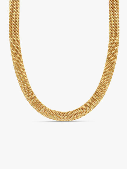 Mesh Mood Gold Plated Necklace