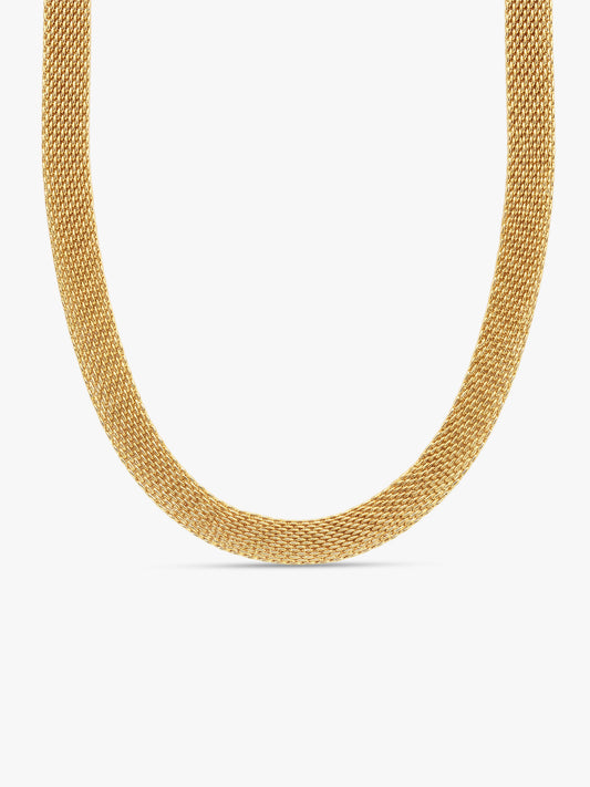 Mesh Mood Gold Plated Necklace