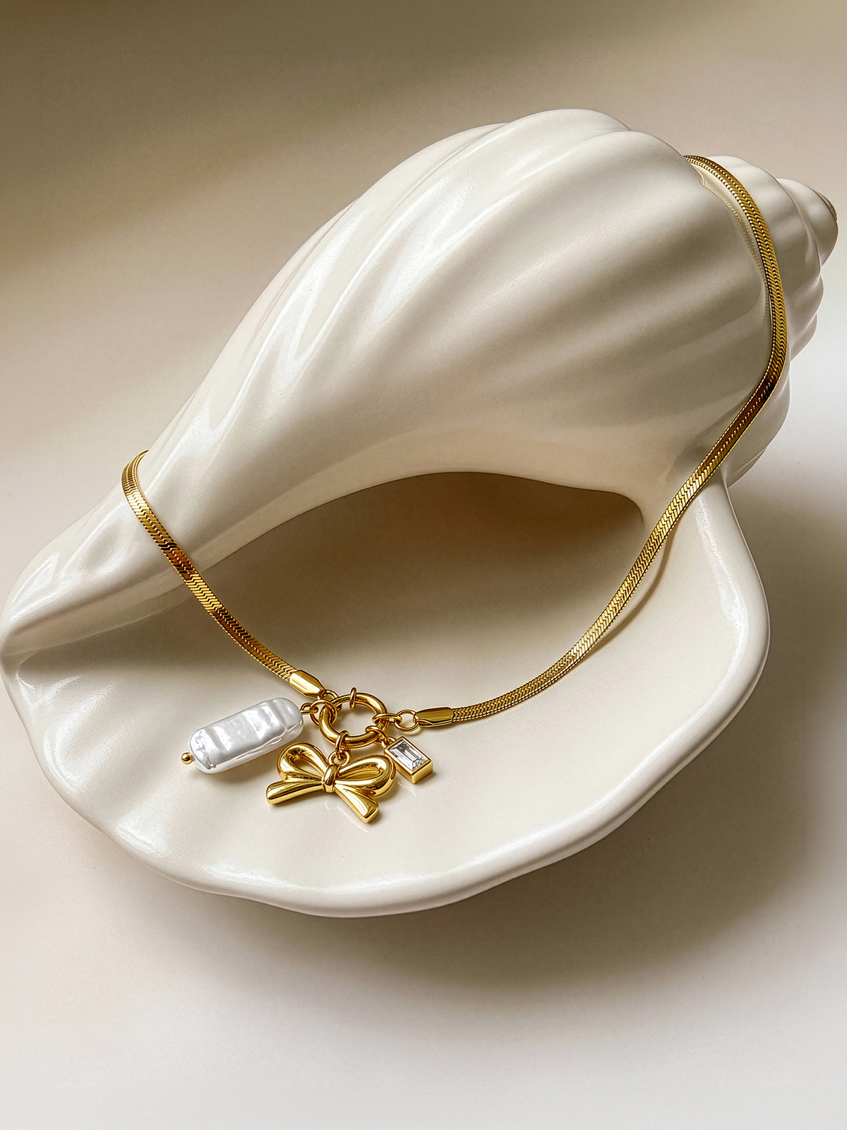 IXIA by GIVA Lil Extra Pearl Gold Plated Necklace