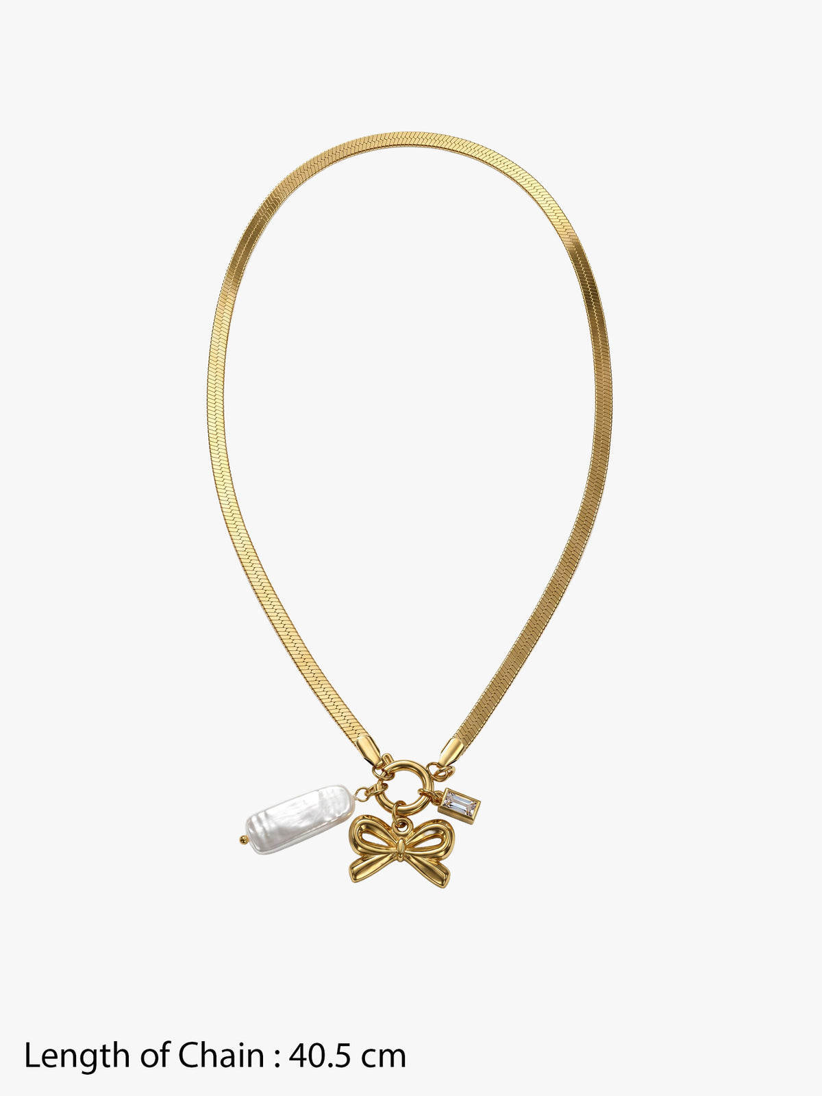 IXIA by GIVA Lil Extra Pearl Gold Plated Necklace