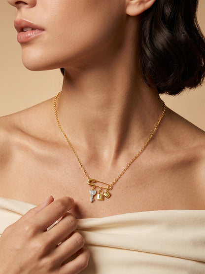 Lucky Drop Gold Plated Necklace