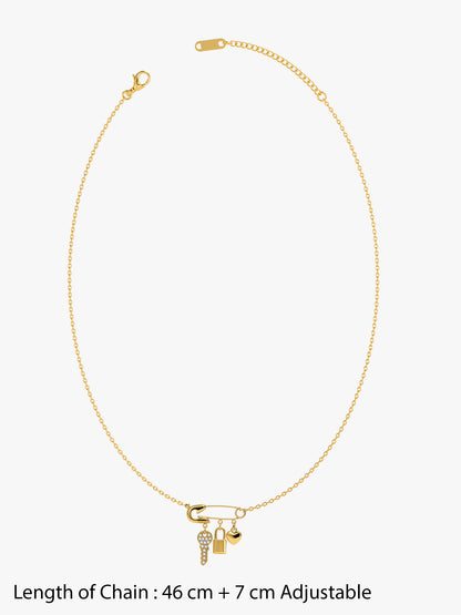 Lucky Drop Gold Plated Necklace