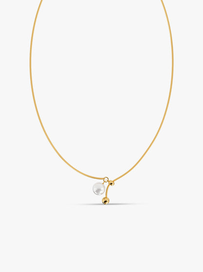 Slide Control Gold Plated Necklace