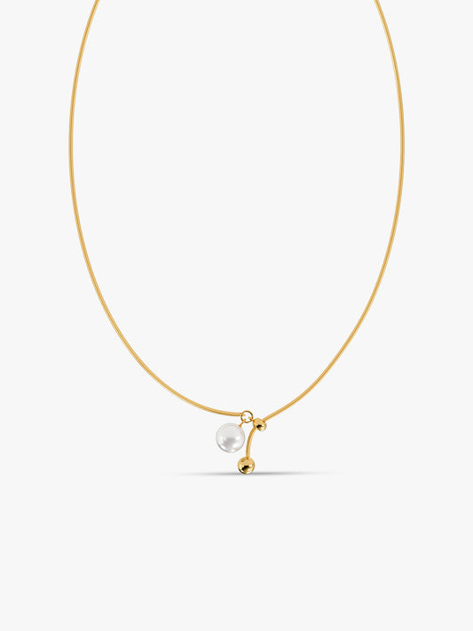 Slide Control Gold Plated Necklace
