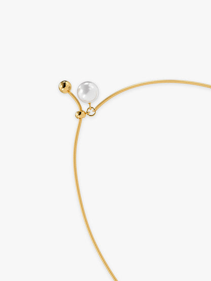 Slide Control Gold Plated Necklace