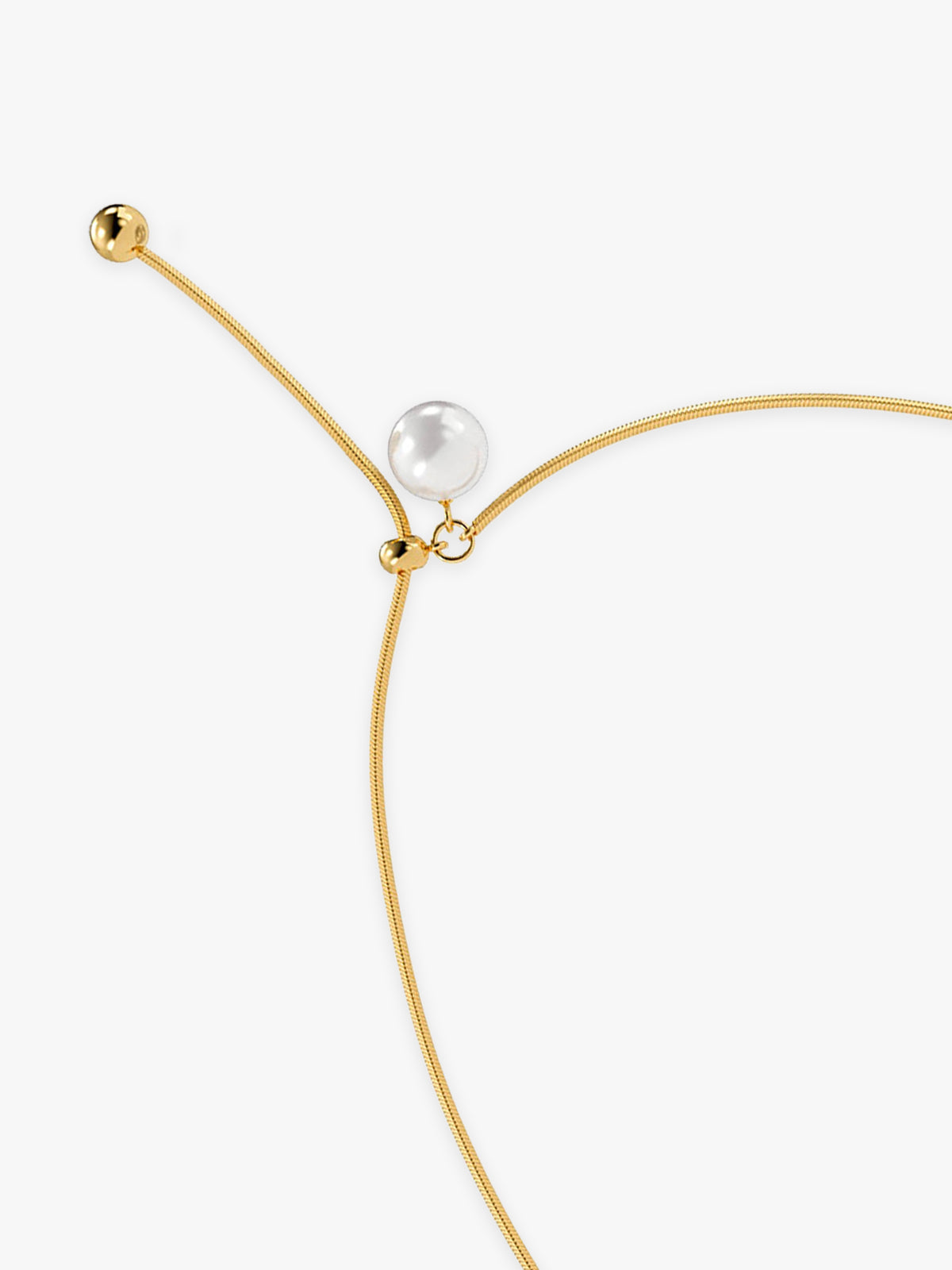 IXIA by GIVA Slide Control Gold Plated Necklace