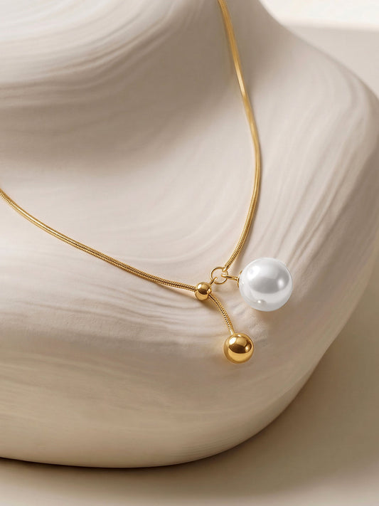 IXIA by GIVA Slide Control Gold Plated Necklace