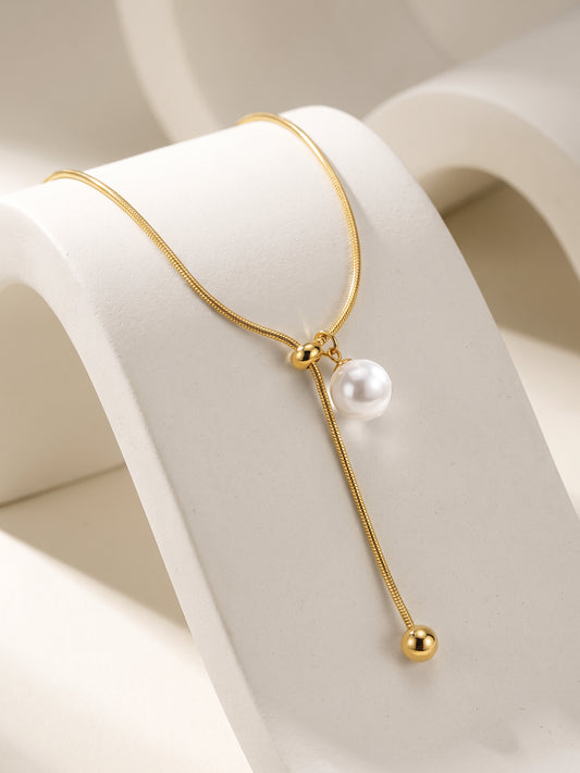IXIA by GIVA Slide Control Gold Plated Necklace
