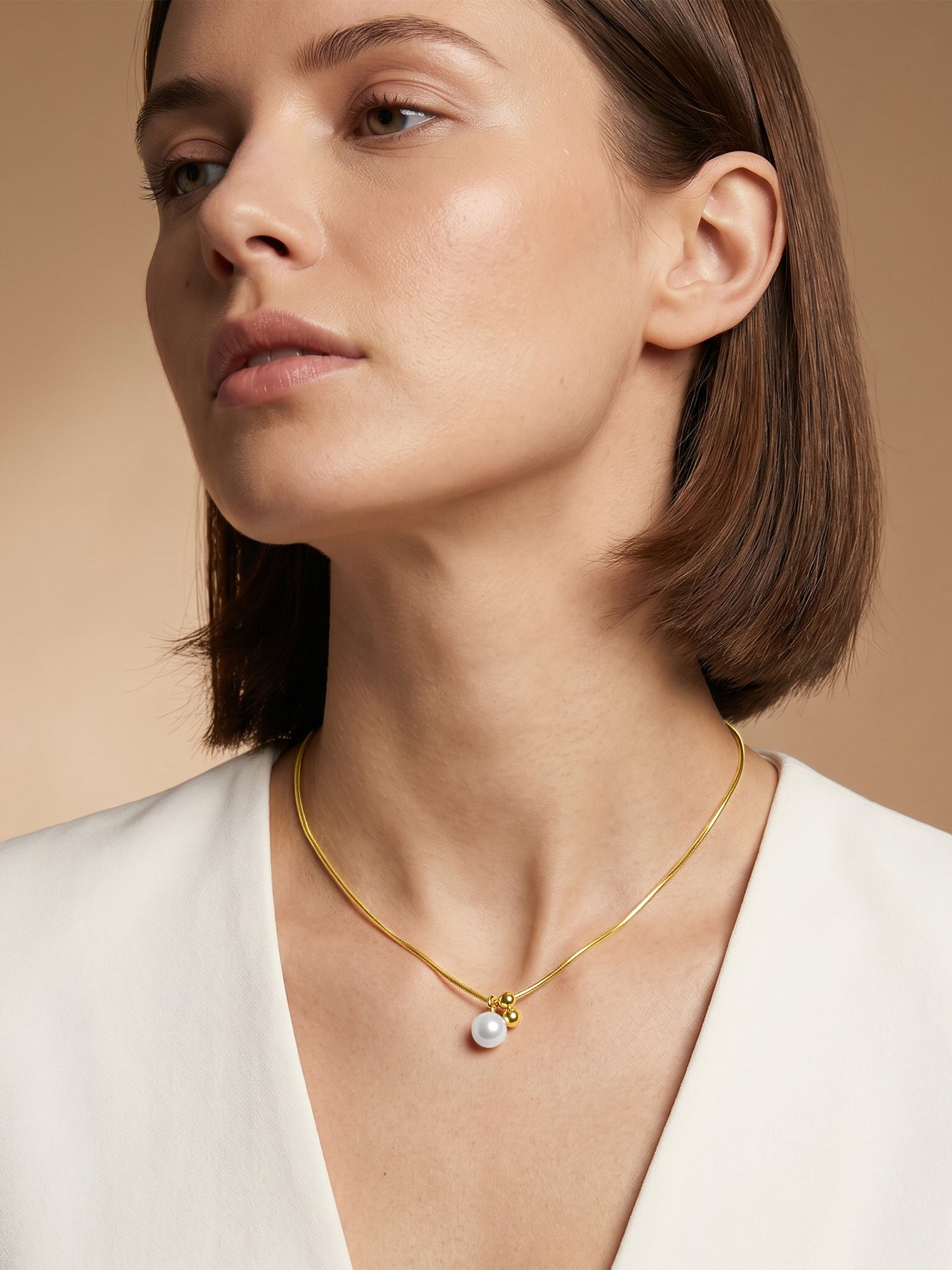 Slide Control Gold Plated Necklace