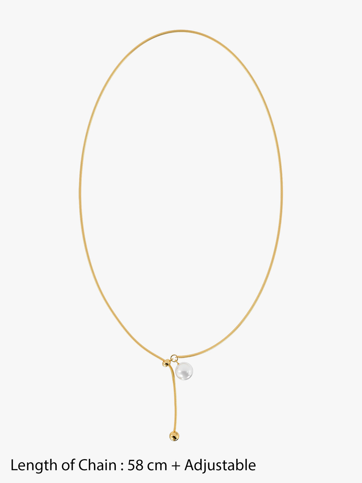 IXIA by GIVA Slide Control Gold Plated Necklace