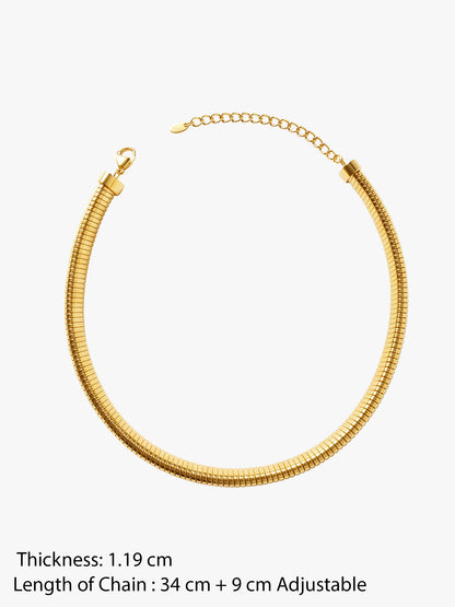 First Choice Gold Plated Collar Necklace