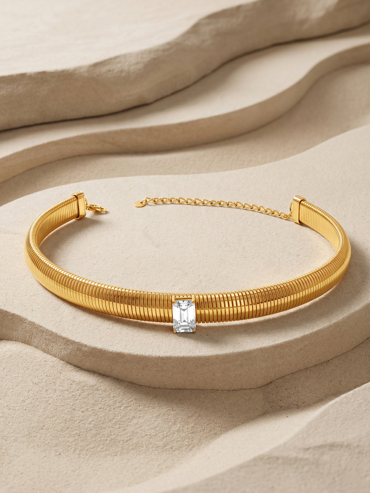 IXIA by GIVA Gold Rush Gold Plated Choker Necklace