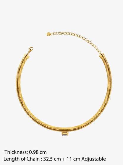 Gold Rush Gold Plated Choker Necklace