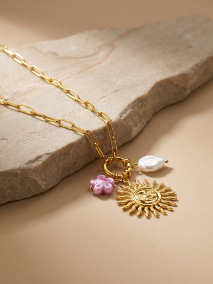 Sun Chaser Gold Plated Necklace