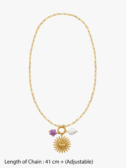 Sun Chaser Gold Plated Necklace