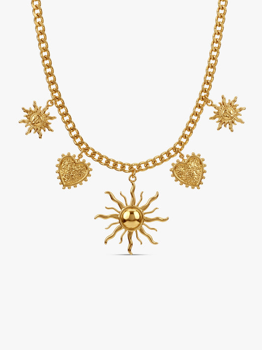 OnnMe by GIVA Written In Stars Gold Plated Necklace