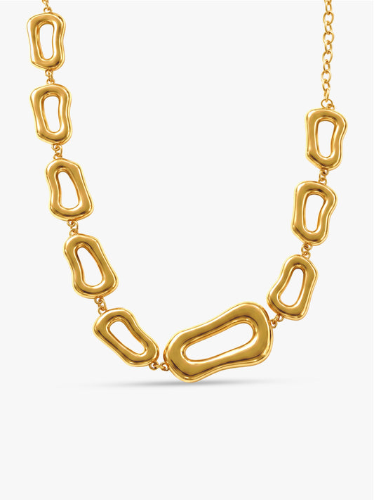 OnnMe by GIVA No Small Talk Gold Plated Necklace