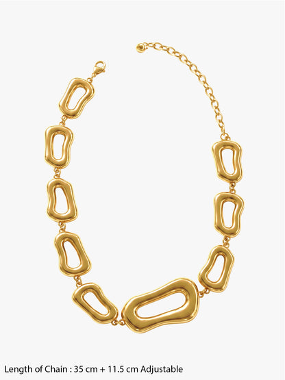 No Small Talk Gold Plated Necklace