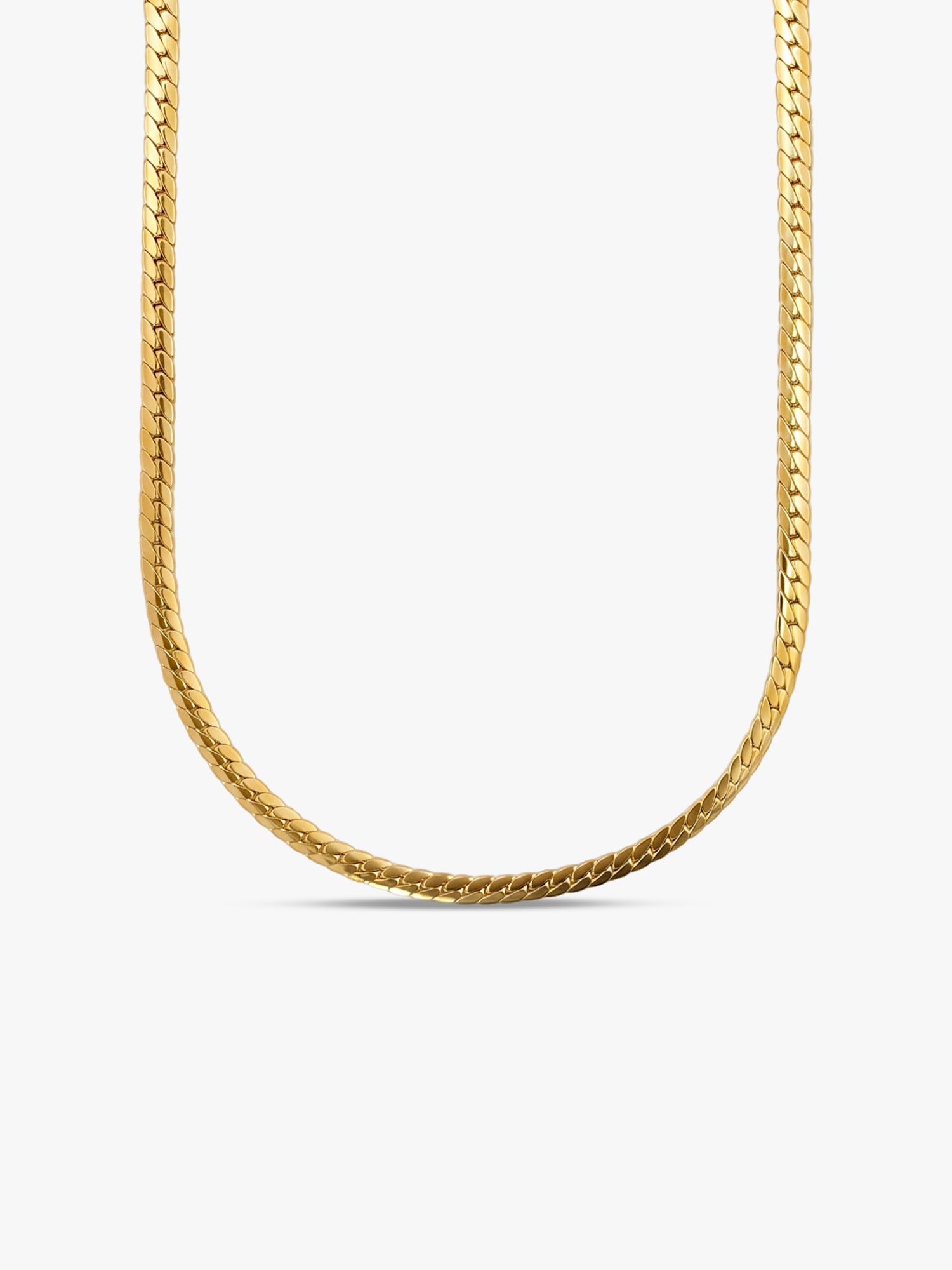 Chain Flow Gold Plated Necklace
