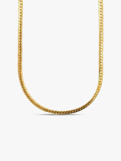 Chain Flow Gold Plated Necklace