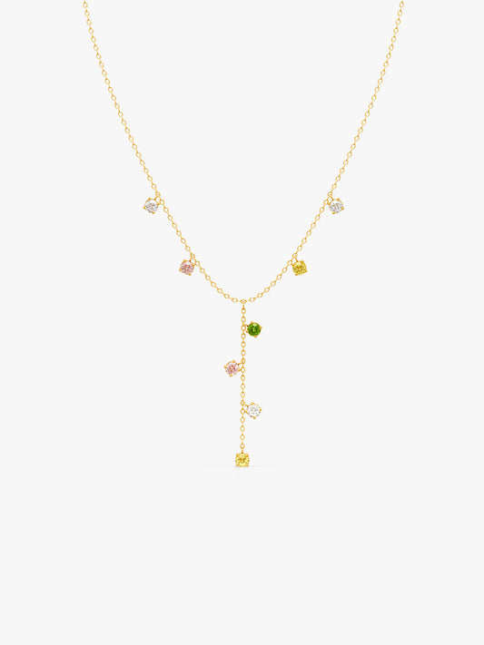 Glow Theory Gold Plated Lariate Necklace
